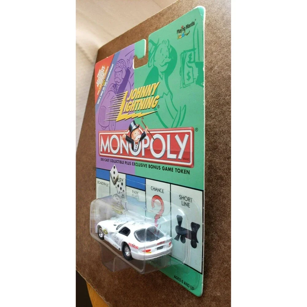 2000 Johnny Lightning LUXURY TAX DODGE VIPER White MONOPOLY KB TOY EXCLUSIVE 5SP